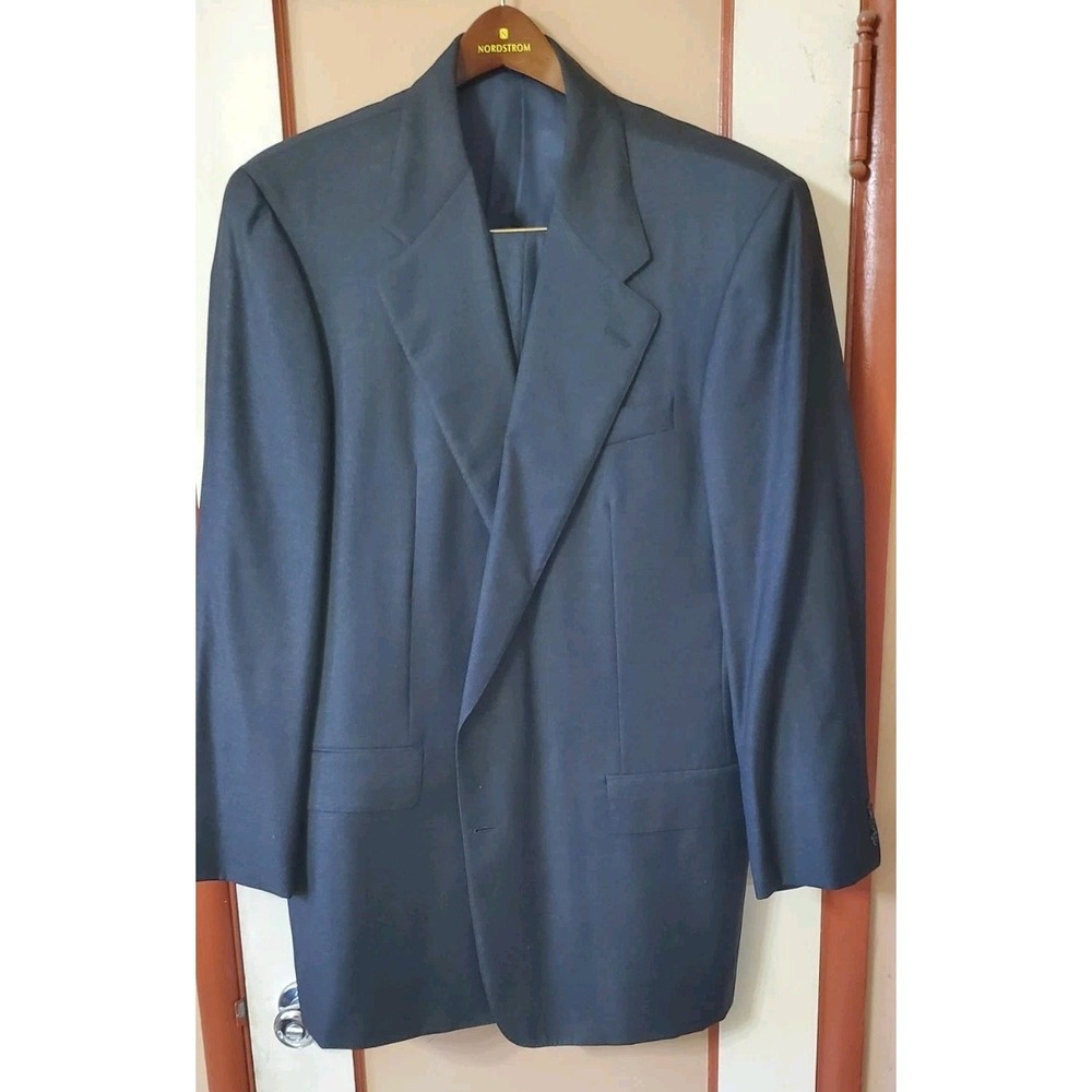 Hickey Freeman100% Worsted Wool 2 Pc. Suit Charcoal Gray Mens 42R, 36 Inch Waist
